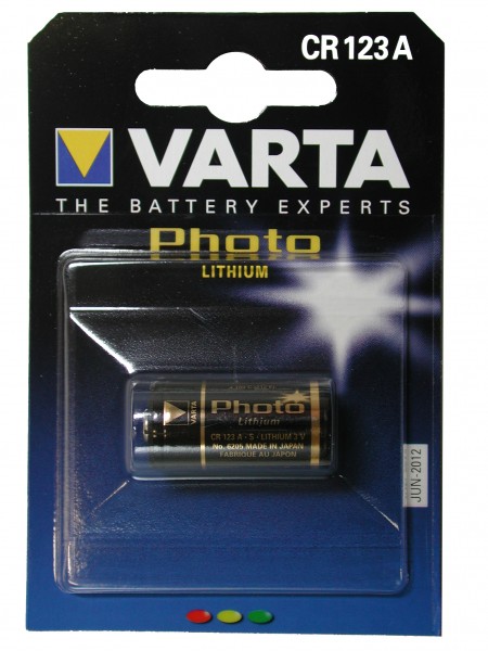 Lithium-Batterie 3V CR123A